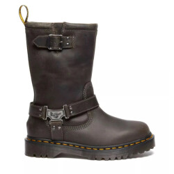 Dr. Martens Dr. martens anistone hi charcoal grey biker boots dames