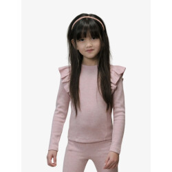 Le Chic Meisjes longsleeve nadya ruffle lurex