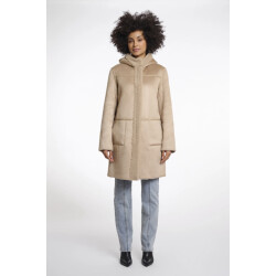 Rino & Pelle Alina.7002511 rino&pelle reversible hooded coat oat