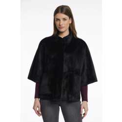 Rino & Pelle Dewi.7002511 faux fur cape black