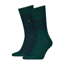 Tommy Hilfiger Heren contrast gestreepte sokken (set van 2)