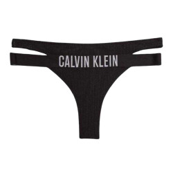 Calvin Klein Bikinibroekje met geribd detail voor dames