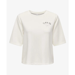 Only Onlmaya ss modal print top box jrs off-white