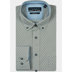 R.B. Boston Casual hemd lange mouw regular fit 100% cotton 527670/704