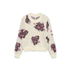 Vero Moda Vmpoilu flower ls o-neck pullover b