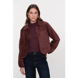 Geisha 55800-10 480 jacket quilted velvet burgundy