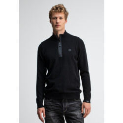 Blue Industry Clifden half zip 1926002 office black 990 heren trui  butcher of b