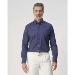 Campbell Casual overhemd donker