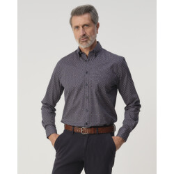 Campbell Casual overhemd donker