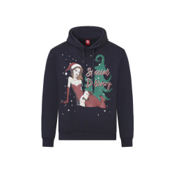 Apollo Heren foute kersttrui hoodie foute kerst print donker