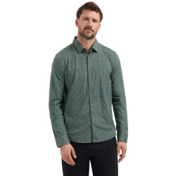 No Excess Shirt jersey allover printed dark steel