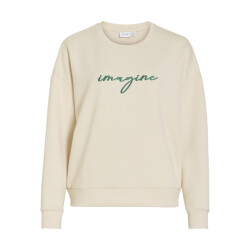 Vila Visiffi imagine o-neck ls toppb beige