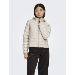 Only Onltahia lw quilted hood jkt noos otw beige