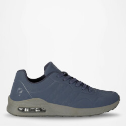 Q1905 Sneaker hank middenblauw/antraciet