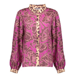Geisha blouse 53937-20 765 mocca fuchsia