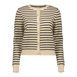 Geisha cardigan stripes 54805-10 720 sand black