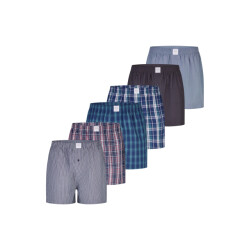 MG-1 Wijde boxershorts heren 6-pack multipack d610 multicolor
