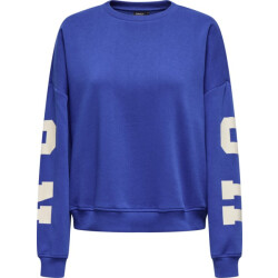 Only Onlsweat ls backsleeve print kobalt