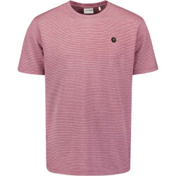 No Excess T-shirt crewneck melange jacquard s dark wine