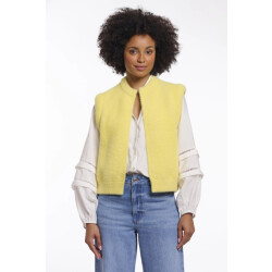 Rino & Pelle Elona.5002621 rino&pelle short waistcoat breezy lime