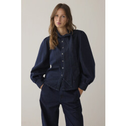 Summum 2s3381-5203 denim bowtie-blouse