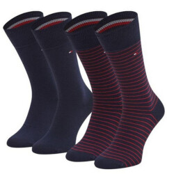 Tommy Hilfiger Effen gestreepte sokken heren (set van 2)