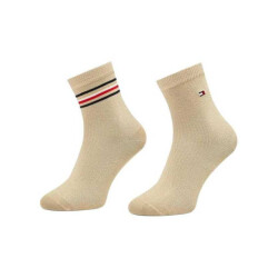 Tommy Hilfiger Dames effen enkelsokken van katoenmix (set van 2)