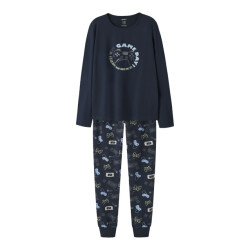 Name It Jongens pyjama set nkmnightset donkerblauw/gamer print