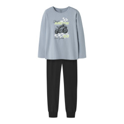 Name It Jongens pyjama set nkmnightset lichtblauw/zwart