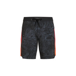 O'Neill Heren boardshort lang zwemshort hyperfreak tech panel 19'' zwart/roze/oranje