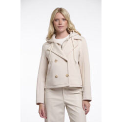 Rino & Pelle double breasted jacket with detachble hood collar jennifer.7002621 9030 birch