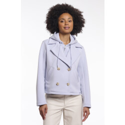 Rino & Pelle double breasted jacket with detachble hood collar jennifer.7002621 11014 artic blue
