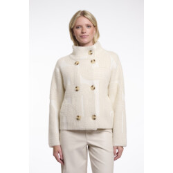 Rino & Pelle short double breasted jacket beth.5012621 11063 birch labyrinth