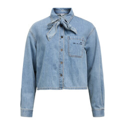 Object objvilma l/s re short shirt 1 23048036 medium blue