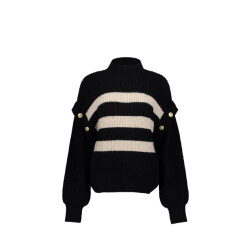 Geisha 54860-23 pullover stripe buttons