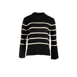 WithBlack Wblcassidy ls striped pullover 00001067