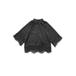 WithBlack Wbldagmar sateen lace shirt 00001510