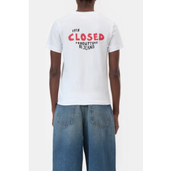 Closed printed t-shirt c95505-44h-pr 200 white