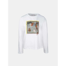 Mucho Gusto ® t-shirt met lange mouwen wit gemengde dierenprint