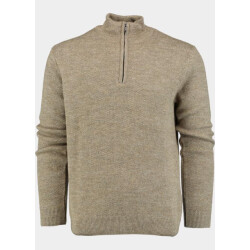 Innocente Half zip met ingebreide structuur 1164/41130 taupe