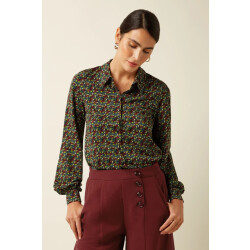 King Louie 10180 maisie blouse mirth jersey 678 rhubarb red