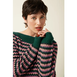 King Louie Erin top flora 09823 pine green