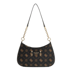 Guess Carrie logo top zip schoudertas