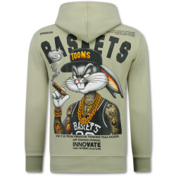 True Rise Oversized hoodie met capuchon gangster chicago