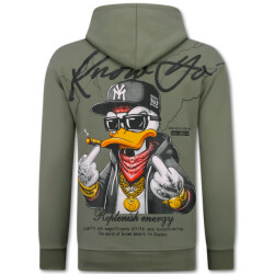 True Rise Oversized hoodie met capuchon gangster