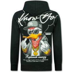 True Rise Oversized hoodie met capuchon gangster