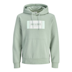 Jack & Jones jjhayato sweat hood bts ln 12278614 iceberg green