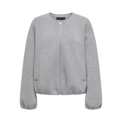 Only onlellie scuba jacket 15344567 medium grey melange