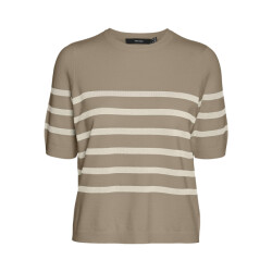 Vero Moda vmsaba plain ss o-neck pullover ga 10306829 silver mink