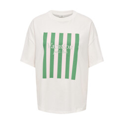 Jacqueline de Yong carla s/s oversize t-shirt jrs 15356228 cloud dancer